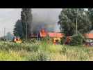 La Gorgue : les flammes ravagent une ferme