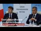 Emeutes en France: Emmanuel Macron appelle à 
