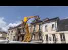 La déconstruction de l'immeuble rue Saint-Martin à Soissons commence