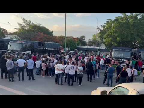 Relatives gather after 16 police employees kidnapped in Mexico are freed