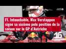 VIDÉO. F1. Intouchable, Max Verstappen signe sa sixième pole position de la saison sur le