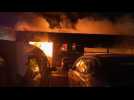 Barlin : d'importants dégâts dans un garage automobile après un incendie