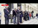 VIDEO. 300 élus et citoyens rassemblés devant la mairie de Caen contre les violences urbaines