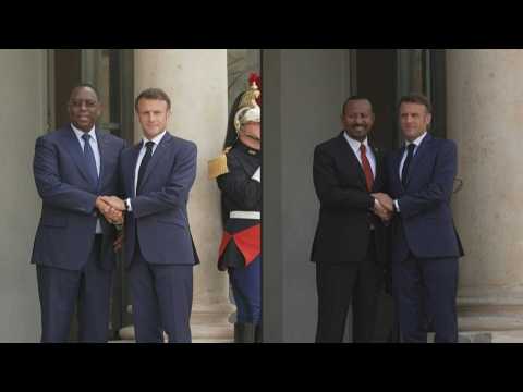 Macron receives Macky Sall and Abiy Ahmed on the sidelines of the Paris summit