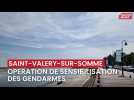 Opération de sensibilisation des gendarmes à Saint-Valery-sur-Somme