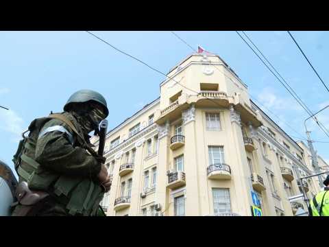 Wagner soldiers and vehicles seen across southern Russian city of Rostov-on-Don
