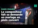 Le compositeur Hans Zimmer fait sa demande en mariage en plein concert (et la réponse est oui)
