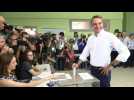 Conservative premier Mitsotakis casts vote in Greek election