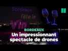 À la Fête du vin à Bordeaux, un impressionnant spectacle de drones a illuminé le ciel