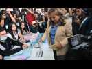 Center-left candidate Sandra Torres casts ballot in Guatemala vote