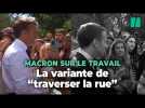 À Marseille, Macron propose cette fois de « faire le tour du Vieux-Port » pour trouver du travail