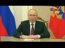 Première apparition de Poutine depuis la fin de la rébellion, dans une vidéo du Kremlin