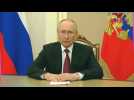 Première apparition de Poutine depuis la fin de la rébellion, dans une vidéo du Kremlin