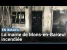 Violences autour de la mairie de Mons-en-Baroeul cette nuit. Une partie de la façade de l'hôtel de ville a été détruite