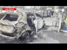 VIDÉO. Deux véhicules incendiés devant le Café des Images à Herouville après la mort de Nahel