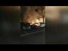 Cars on fire in northern suburbs of Paris after teen shot dead by police