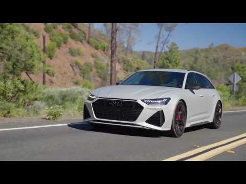 Audi RS 6 Avant performance in Dew silver matt Driving Video