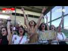 VIDÉO. Charmées par Marc, le Mariners, six Parisiennes enflamment le gala de foot américain à Vannes
