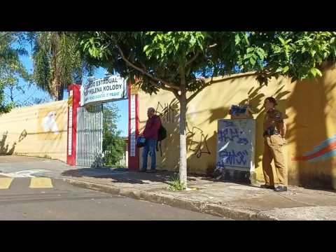 Brazilian police outside school after shooting leaves one dead