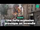 À Paris, une forte explosion provoque un incendie