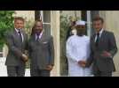 Macron receives the presidents of Chad and Gabon - Label : AFPTV - First images - Category : News