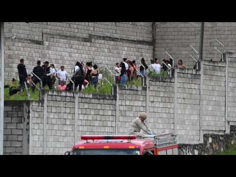 Scene outside Honduras women's prison after brawl leaves at least 41 dead