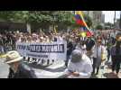 Thousands protest in Colombia against government reforms