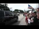 Les partisans de Donald Trump accueillent l'ex-président à Miami