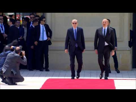 Azerbaijan holds welcoming ceremony for Turkish President Erdogan