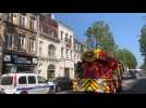 Calais : un feu de jardiniere bloque le boulevard lafayette