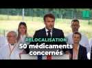 Macron annonce la relocalisation de cinquante médicaments en France