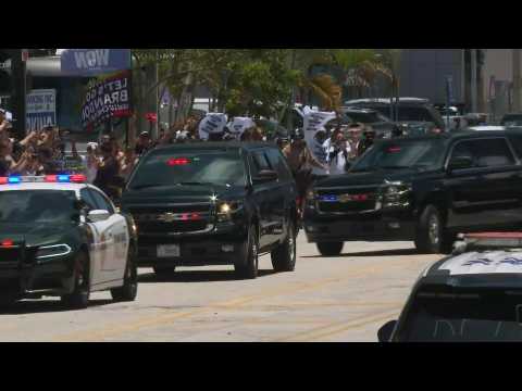Trump arrives at Miami federal courthouse ahead of hearing
