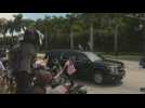 Donald Trump's motorcade arrives at Florida resort ahead of court appearance