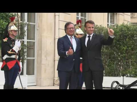 France's Macron meets Colombian president in Paris