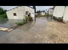 Dans la rue de sucrerie, à Sault-lès-Rethel, les inondations restent récurrentes