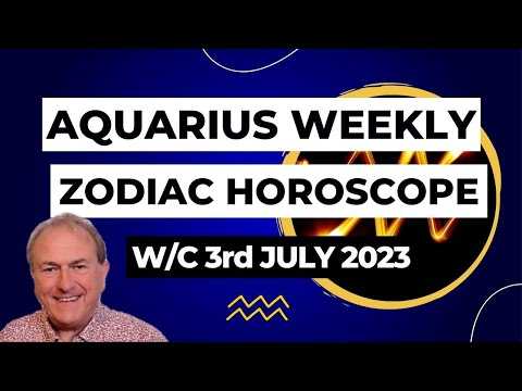 Aquarius Horoscope Weekly Astrology from 3rd July 2023