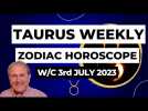Taurus Horoscope Weekly Astrology from 3rd July 2023