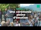 Après l'attaque à Annecy, le rassemblement de soutien aux victimes empreint d'émotions