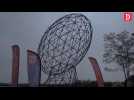 Toulouse: inauguration d'un ballon de rugby géodésique par l'Université Paul-Sabatier