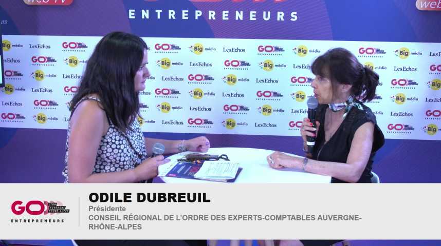 Illustration pour la vidéo Interview de Odile DUBREUIL, Présidente du Conseil Régional de l’Ordre des Experts-Comptables Auvergne-Rhône-Alpes
