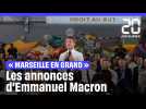 Marseille : Drogue, éducation et sécurité, ce qu'il faut retenir des annonces d'Emmanuel Macron