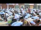 Indonesian Muslims hold Eid prayers
