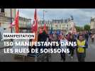À Soissons, les opposants à la réforme des retraites traversent le centre-ville