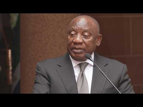 S.Africa's Ramaphosa says ruling party wants country to quit ICC