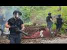 Mayotte: CRS et policiers du RAID interviennent dans la jungle