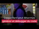 Google Bard peut désormais générer et débugger du code