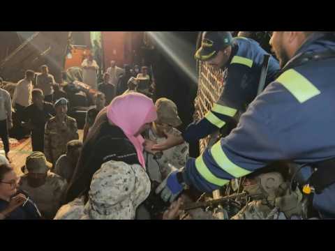 Sudan evacuees board Saudi-bound ship