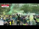 VIDÉO. Coupe de France : les supporters du FC Nantes se massent déjà au Parc de la Légion d'Honneur