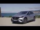 The new Mercedes-Benz EQE 350 4MATIC SUV Design Preview in high-tech silver