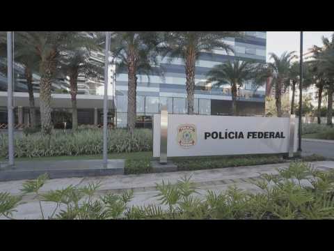 Brazil police guard headquarters where Bolsonaro testifies over riots